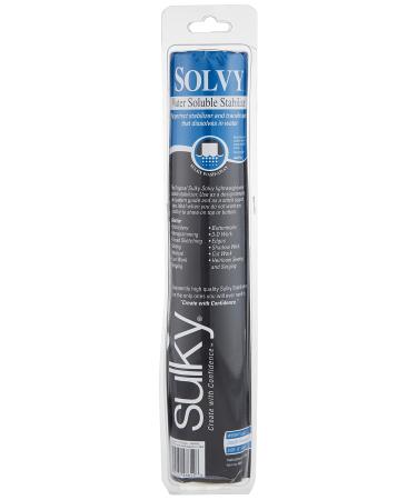 Sulky - 486-12 9-Yard Solvy Water Soluble stabilizer, 12" x 9.5 yd, White