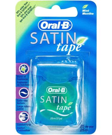 Oral-B Satin Tape for Effective Tooth Cleaning - Pack of 2 (50m Total) - International Shipping Available - Buy Online on GoSupps.com