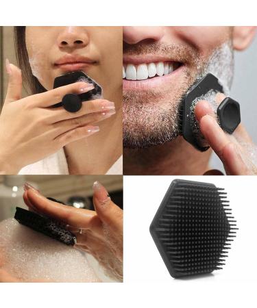 Winhappyhome 2PCS Silicone Cleaning Brush Face Brush Facial Manual Face Wash Children's Hair Shampoo Brush Shower Brush - Buy Online on GoSupps.com