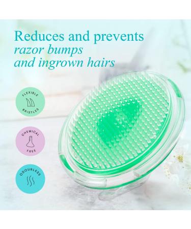 Beenax Exfoliating Brush - Razor Bump and Ingrown Hair Treatment - Shaving Irritation Solution for Smooth Skin - Men and Women - Buy Online on GoSupps.com