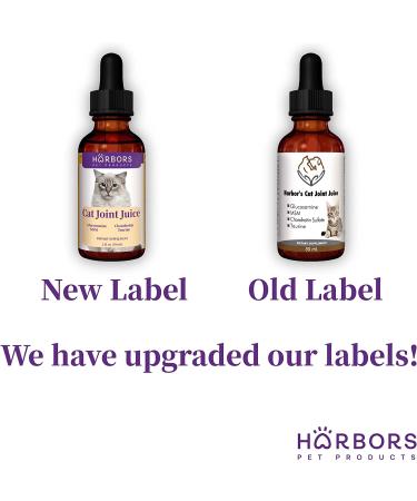 Harbor's Joint Juice 59ml - Cat Joint Supplement for Fast Pain Relief & Younger Hips | Glucosamine, MSM, Chondroitin, Hyaluronic Acid | Yummy Organic Beef Flavor - Buy Online on GoSupps.com