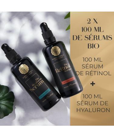 Organic Face Care Gift Box - 2x100 ml - Gifts for women - Vegan - Hyaluron&Retinol Serum - Women's Gift Box Women's Gifts - Girlfriend Gift - Valentine's Day Christmas Birthday - Buy Online on GoSupps.com