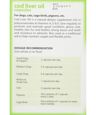 Johnsons Veterinary Products Cod Liver Capsules - Buy Online on GoSupps.com