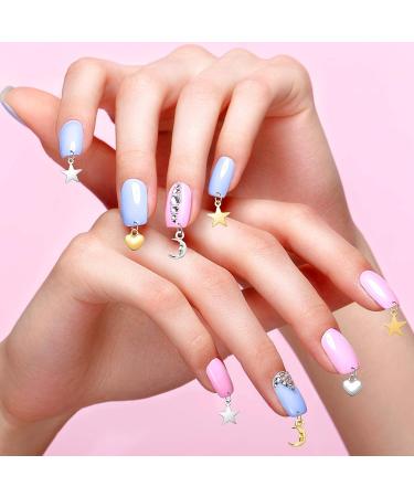 PAGOW 71 PCS Dangle Nail Art Charm Jewelry Rings & Nail Piercing Tool Set for Acrylic Gels Decorations - 71 Count - Buy Online on GoSupps.com