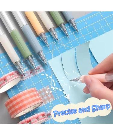 12 Pack Retractable Hobby Knives with Silicon Grip - Precision Craft Cutting Tools for Art, Scrapbooking, and Paper Projects - Buy Online on GoSupps.com