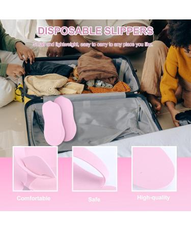 Lurrose 12 Pairs Disposable House Shoes & Sandals | Eco-Friendly Lightweight Spa Slippers for Hotels & Salons | Open Lace Portable Flip Flops - Buy Online on GoSupps.com