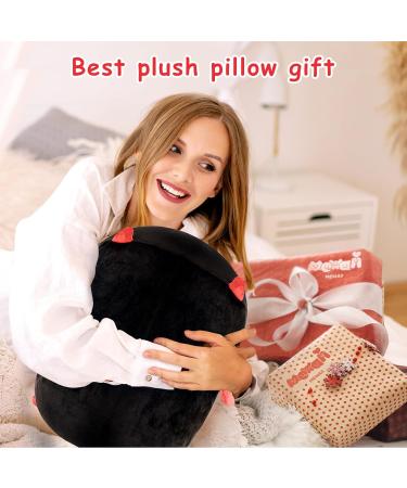 Mewaii Black Devil Cat Plush Pillow 16'' - Soft Stuffed Animal Squishy Toy for Adults, Girls, Boys - Fluffy Cuddle Plushie (16in/40cm) - Buy Online on GoSupps.com
