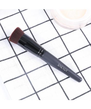 ENERGY Foundation Brush for Liquid Makeup Flat Top Kabuki Makeup Brush Professional Vegan Synthetic for Liquid Cream Powder Blending Perfect Concave Face Makeup Brush - Buy Online on GoSupps.com