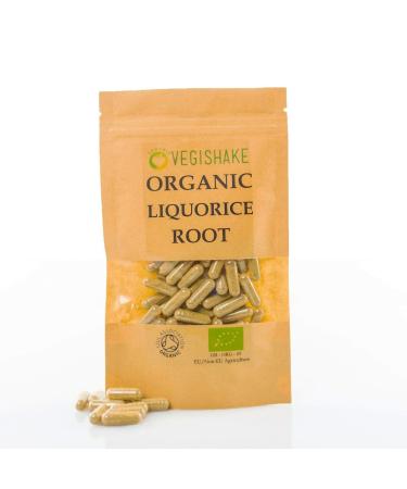 Organic Liquorice Root HPMC Capsule 740mg Glycyrrhizin Supplements Anti-Inflammatory Digestion Colon Cleanse Vegan Halal Kosher (90 Capsules) 90 Count (Pack of 1)