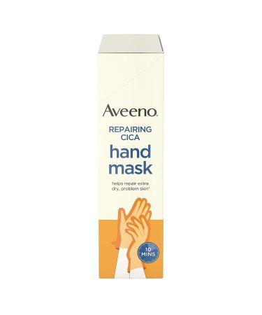 Aveeno Repairing Cica Hand Mask - 6 Count with Prebiotic Oat & Shea Butter - Buy Online on GoSupps.com