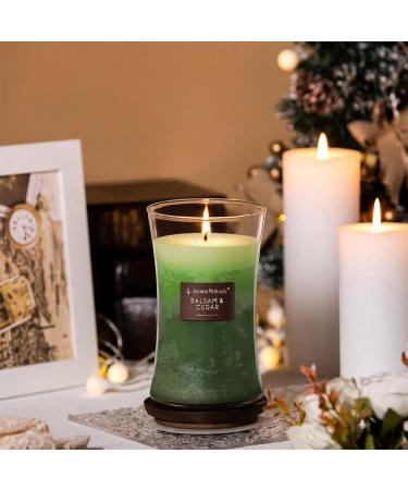 Aroma Naturals 3-Layer Scented Candle 21.52 oz - Balsam & Cedar | 100-Hour Burn Time | Soy Wax | Aromatherapy Candle with Wooden Lid - Buy Online on GoSupps.com