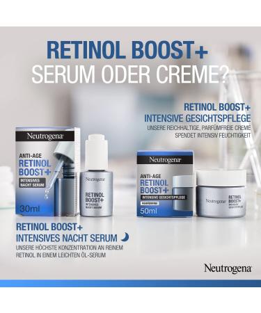 Neutrogena Retinol Boost+ Intensive Facial Care Cream (50ml) | Anti-Aging & Moisturizer for Smoother Younger-Looking Skin | Fragrance-Free | International Shipping - Buy Online on GoSupps.com