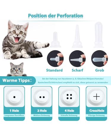 60ml Cat & Dog Breeding Bottle - Rearing Milk Feeder for Puppies & Kittens - Silicone Baby Bottle with Nipple Brush Set - International Shipping Available - Buy Online on GoSupps.com