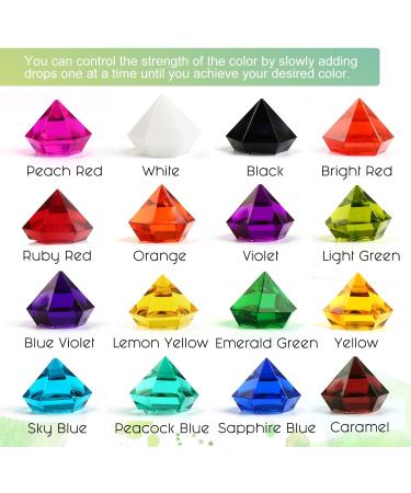 LET'S RESIN 16 Color Liquid Epoxy Resin Pigment - Concentrated Dye for Resin Art and Jewelry Making (0.35oz Each) - Buy Online on GoSupps.com