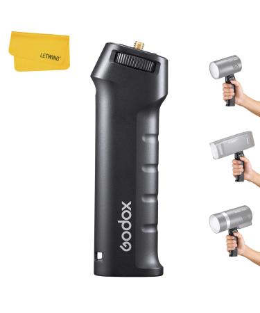 Godox FG-100 Flash Grip, Portable Flash Bracket Handle with 1/4" Screw Speedlite Holder Stabilizers, Compatible with Godox AD300Pro/AD200Pro/AD100Pro and Other Outdoor Flash/LED Light