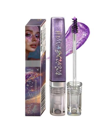 Glitter Mascara | Intense Volume Lashes 5g | Smudge-Proof Mascara | For Sensitive Eyes Women Going Out Wedding Show Luminous Effect