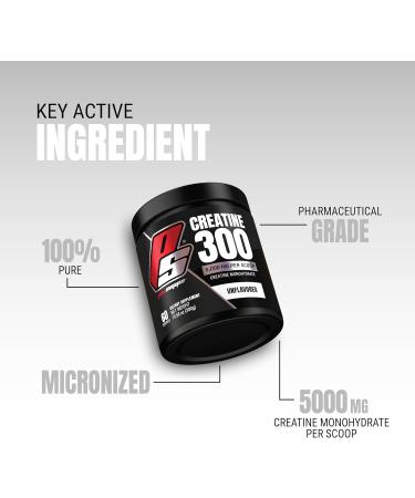 PROSUPPS Creatine 300 - 100% Pharmaceutical Grade Micronized 5000mg Creatine Monohydrate | 60 Servings - International Shipping Available - Buy Online on GoSupps.com