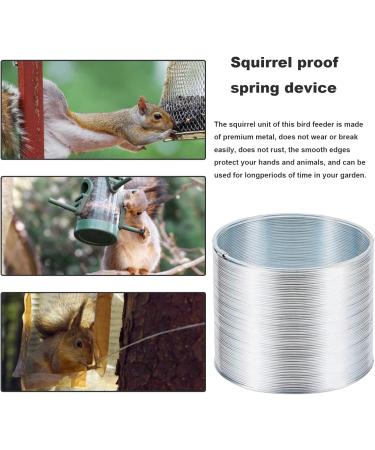 Squirrel Baffle Squirrel-proof Spring Device Metal Squirrel Baffle for Bird Feeder Squirrel Baffle for Bird Poles Metal Anti-squirrel Spring Coil Devic for Outdoor - Buy Online on GoSupps.com