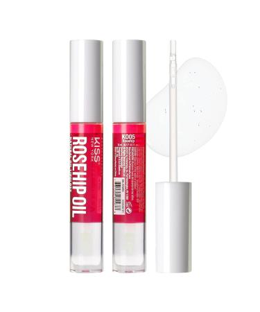 Kiss New York 3 PACK Lip Oil Gloss - Hydrating Non-Sticky Lip Oil Set - 100% Natural Oils - Lightweight Moisturizing Formula (Rosegold, Rosehip, Mango Butter) - Buy Online on GoSupps.com
