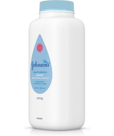 Johnson's Baby Cornstarch Powder with Aloe & Vitamin E - Hypoallergenic, Paraben-Free, 4 oz (Pack of 1) - Buy Online on GoSupps.com