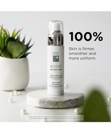IDC Dermo Boost Retinol Pro Anti-Wrinkle Night Serum - 0.3% Pure Retinol & 1.5% Phytoretinol | 1 fl oz | Anti-Aging & Resurfacing Serum for All Skin Types - Buy Online on GoSupps.com