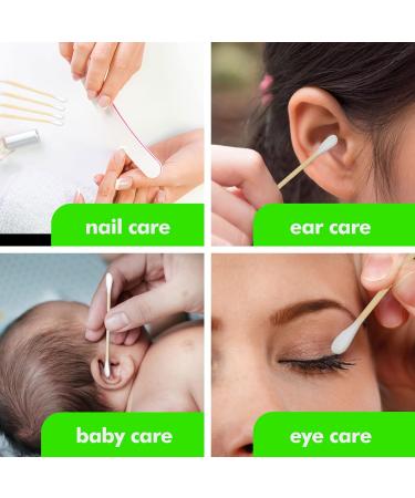 Bamboo Cotton Buds - 100 Count | Eco-Friendly Ear Qtips | Cotton Swabs - Buy Online on GoSupps.com