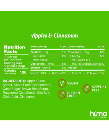 H ma Chia Energy Gel 12 Gels - Premier Sports Nutrition for Endurance Exercise (Apples & Cinnamon) - Buy Online on GoSupps.com