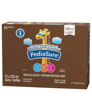 PediaSure Formulated Liquid Diet Chocolate 12 count 2820 mL