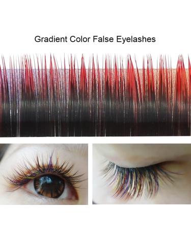 Color Gradient False Eyelashes | Colorful Handmade 10mm Long Natural Look Reusable Eyelashes - Shop Internationally - Buy Online on GoSupps.com