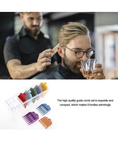 Sizes Guide Comb Set for Hair Clippers - Hair Cutting Combs with Base | International Shipping Available - Buy Online on GoSupps.com