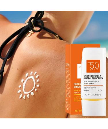  Tebinzi Sunscreen SPF 50 - Sunblock Spf 50 Broad Spectrum Sunscreen - 1.76oz Water Resistant & Friendly Broad Spectrum UVA/UVB Moisturizing Sunscreen Tebinzi - Buy Online on GoSupps.com