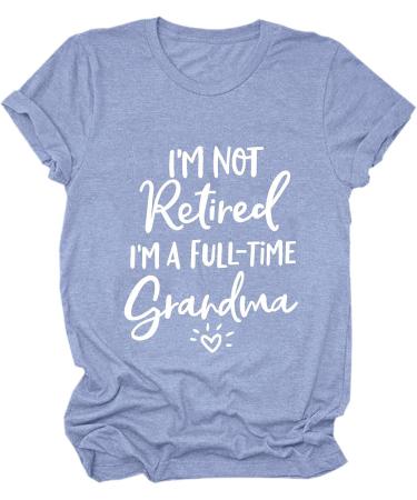 I'm Not Retired, I'm a Full-time Grandma T-Shirt - Funny Mothers Gift - Wine, XL - Buy Online on GoSupps.com