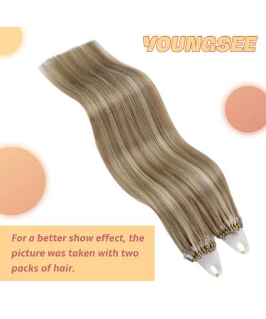 Youngsee Microring Hair Extensions | Real Brown & Blonde 55cm | Micro Loop 50g | Premium Quality & International Shipping - Buy Online on GoSupps.com