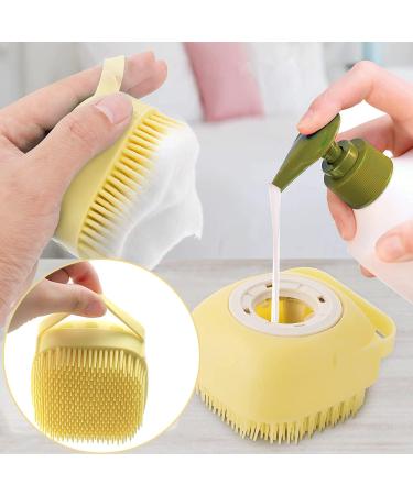 Youery 3-Piece Silicone Pet Bathing Brush Set for Dogs & Cats - Massage Shower Gel Handle Ideal for Grooming & Spa - Buy Online on GoSupps.com