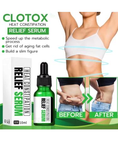 CLOTOX Heat Constipation Relief Serum - Natural Stool Softener for Healthy Digestion - Promotes Constipation and Bloating Relief - 3pcs - Buy Online on GoSupps.com