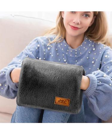 Electric Hot Water Bottle with Plush Lining - 500W Hand & Foot Warmer for Pain Relief | Ideal for Muscle Back & Menstrual Pain | Ed.Cl26n Black - Buy Online on GoSupps.com