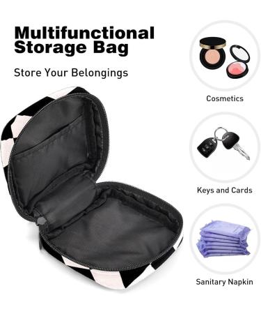 GIAPB Checkerboard Pattern Period Bag | Sanitary Napkin Storage & Travel Makeup Pouch Color4716 - Buy Online on GoSupps.com