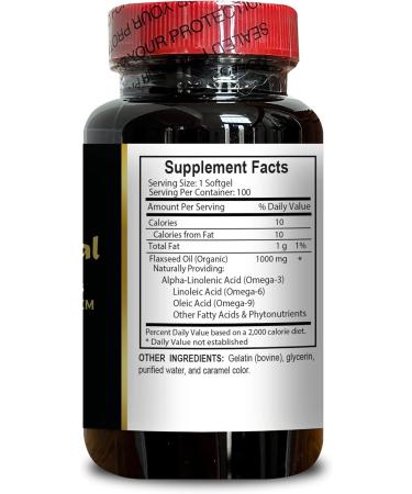 200 Organic Flaxseed Oil Softgels Cold-Pressed - Immune Support Plant Omegas Vegan Non-GMO Natural USA Supplement 2 Bottles - Buy Online on GoSupps.com