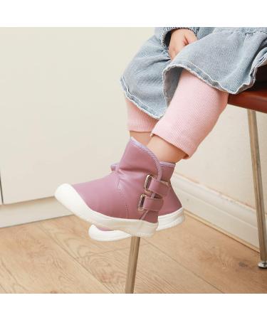 LACOFIA Toddler Winter Snow Boots - Anti-Slip, Waterproof & Warm - Size 5 UK Child - Purple - Buy Online on GoSupps.com