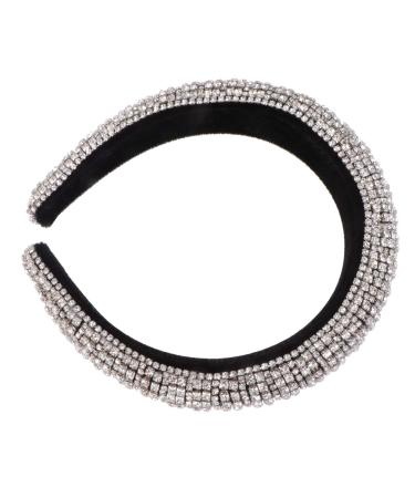 Beaupretty Strass Hair Tires - Baroque Crystal Diamond Hair Band for Women & Girls | Stylish Silver Party Accessory - Buy Online on GoSupps.com