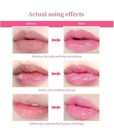 Hetrfly Color Changing Lip Gloss Pink Tinted Lip Plumper Serum - Natural Moisturizing Balm for Repair Hydration & Fine Line Reduction Pink Lip Serum - Buy Online on GoSupps.com
