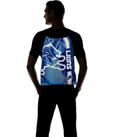 Detroit Lions NFL Big Logo Drawstring Backpack - Official Team Merchandise - Buy Online on GoSupps.com