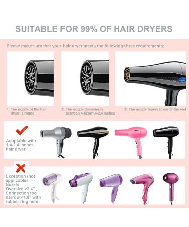 Universal Hair Dryer Diffuser for Curly & Wavy Hair - Professional Attachment (Black) - Buy Online on GoSupps.com