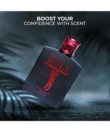 Golf Red Men's Cologne Bold & Sophisticated Scent With Citrus Spice And Woody Notes Long Lasting Fragrance For All Occasions Golf Red 3.4 Fl Oz (Pack of 1) - Buy Online on GoSupps.com