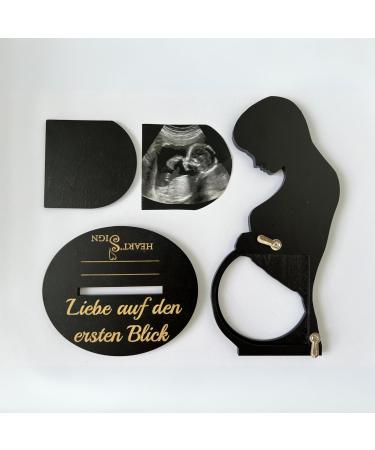 Hearts Sign Pregnant Women Gifts | Love at First Glance Sonogram Frame for Moms-to-Be - Buy Online on GoSupps.com