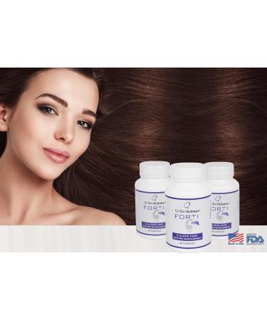 Quintessence Forti5 Hair Growth Supplement - 1 Month Supply (60 Caps) | With 5+1 Key Vitamins for Stronger Hair - Buy Online on GoSupps.com