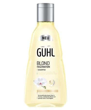 Guhl Ikebana Guhl Blond Fascination Shampoo 2pack 2 x 250 ml with white orchid shine for a natural or colored blonde