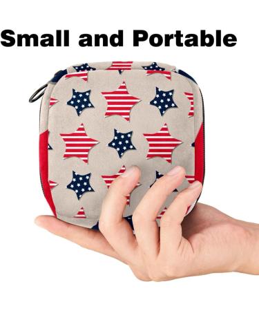 Buy Large Star Pattern Storage Bags for Women - Multi-Colored Zipper Pouches for Panty Liners & Tampons - Buy Online on GoSupps.com