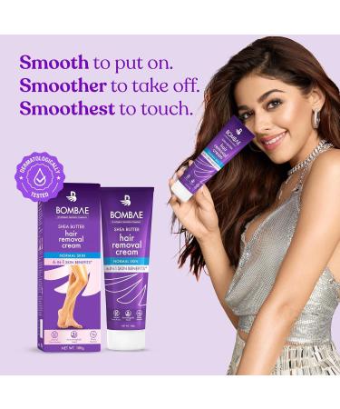 Shea Butter Hair Removal Cream for Women | Sensitive Skin Body Legs & Bikini Line | Citrus Aroma No Smell No Darkening No Drying - Buy Online on GoSupps.com