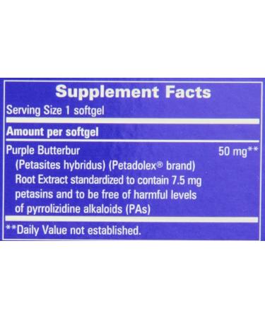 Nature's Way PETADOLEX Pro-Active 50mg - 60 Softgels for Natural Support - Buy Online on GoSupps.com